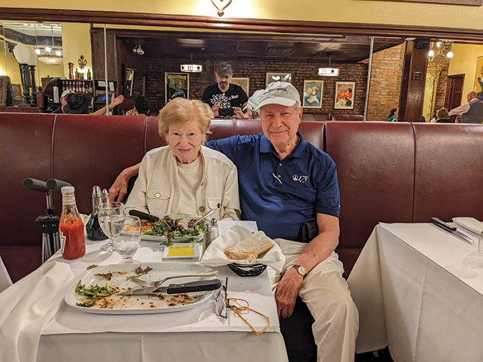 Fay Kaplan Fink ’60 and Stan Fink ’61 celebrated their 63rd wedding anniversary.