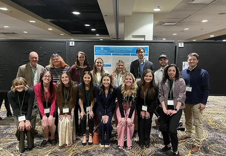 Marietta College psychology students at the Annual Research Conference of the Eastern Psychological Association