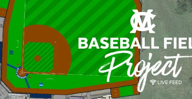 Graphic of baseball field project