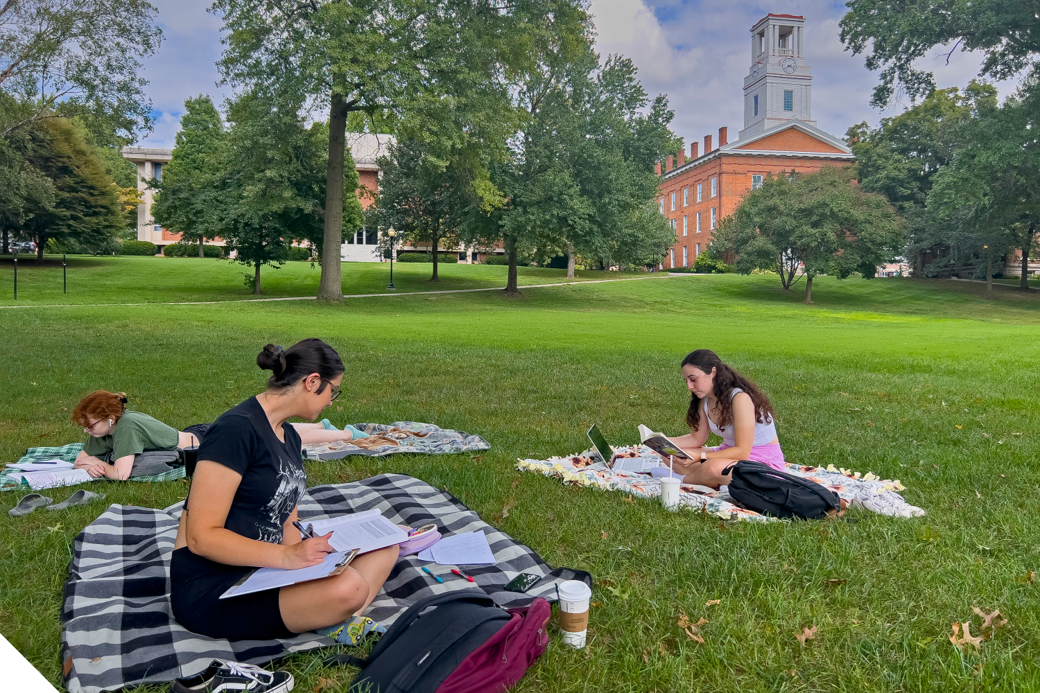 Marietta College students studying