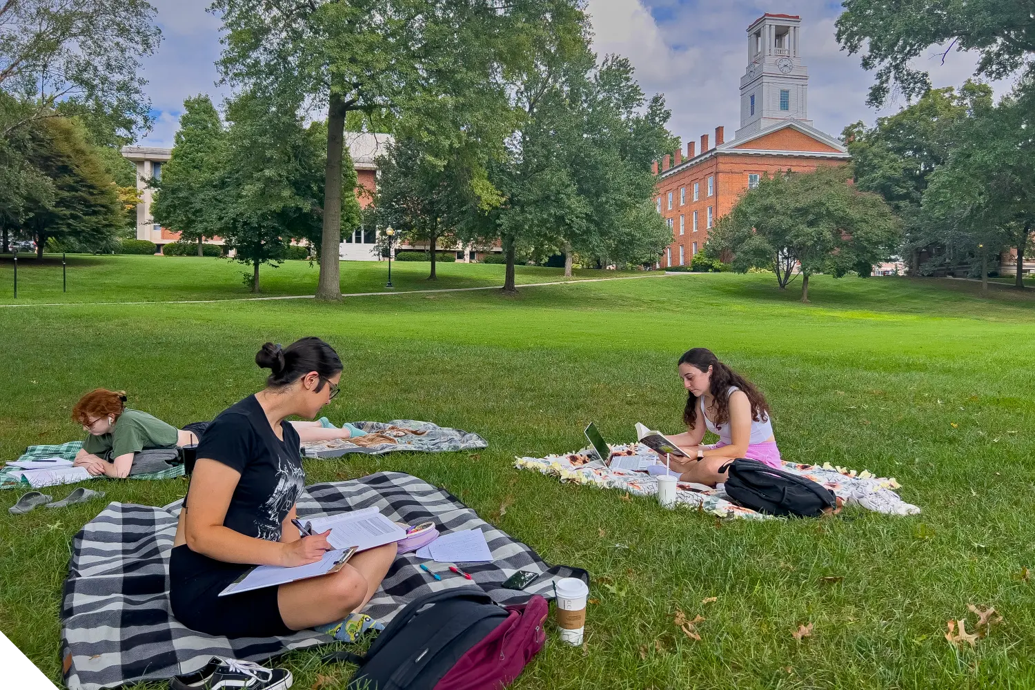 Marietta College students studying 