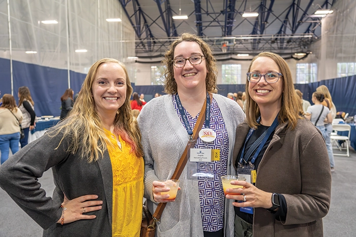 (From left) Elizabeth Lehman Grounds â08, Angela Hackenburg Pocock â12 and Diana Hackenburg â09