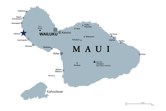 Map of Maui