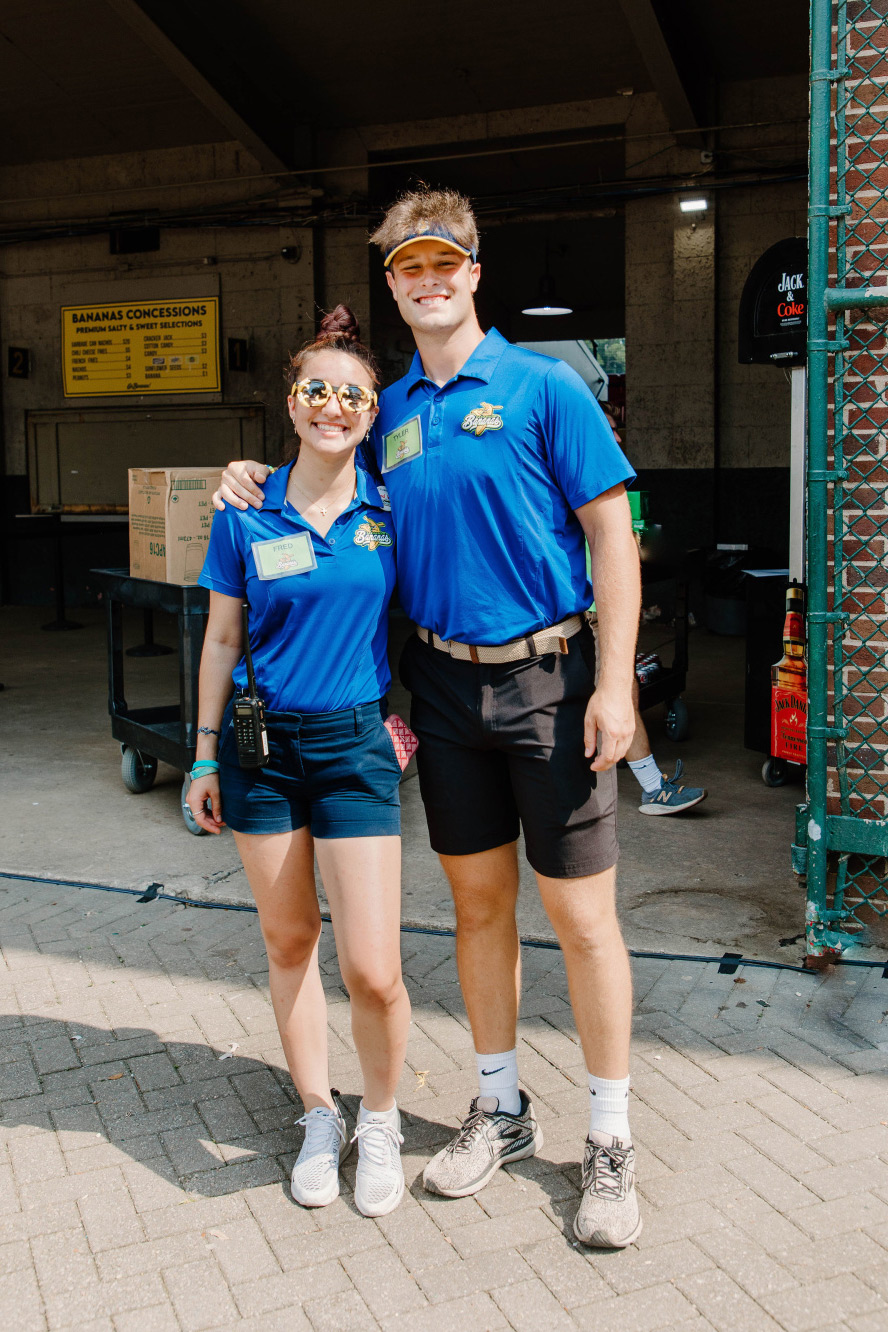 Interns standing together