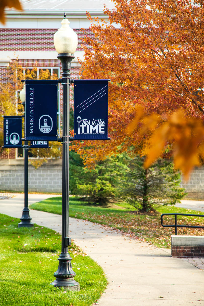 Marietta College Banners and Fall Colors