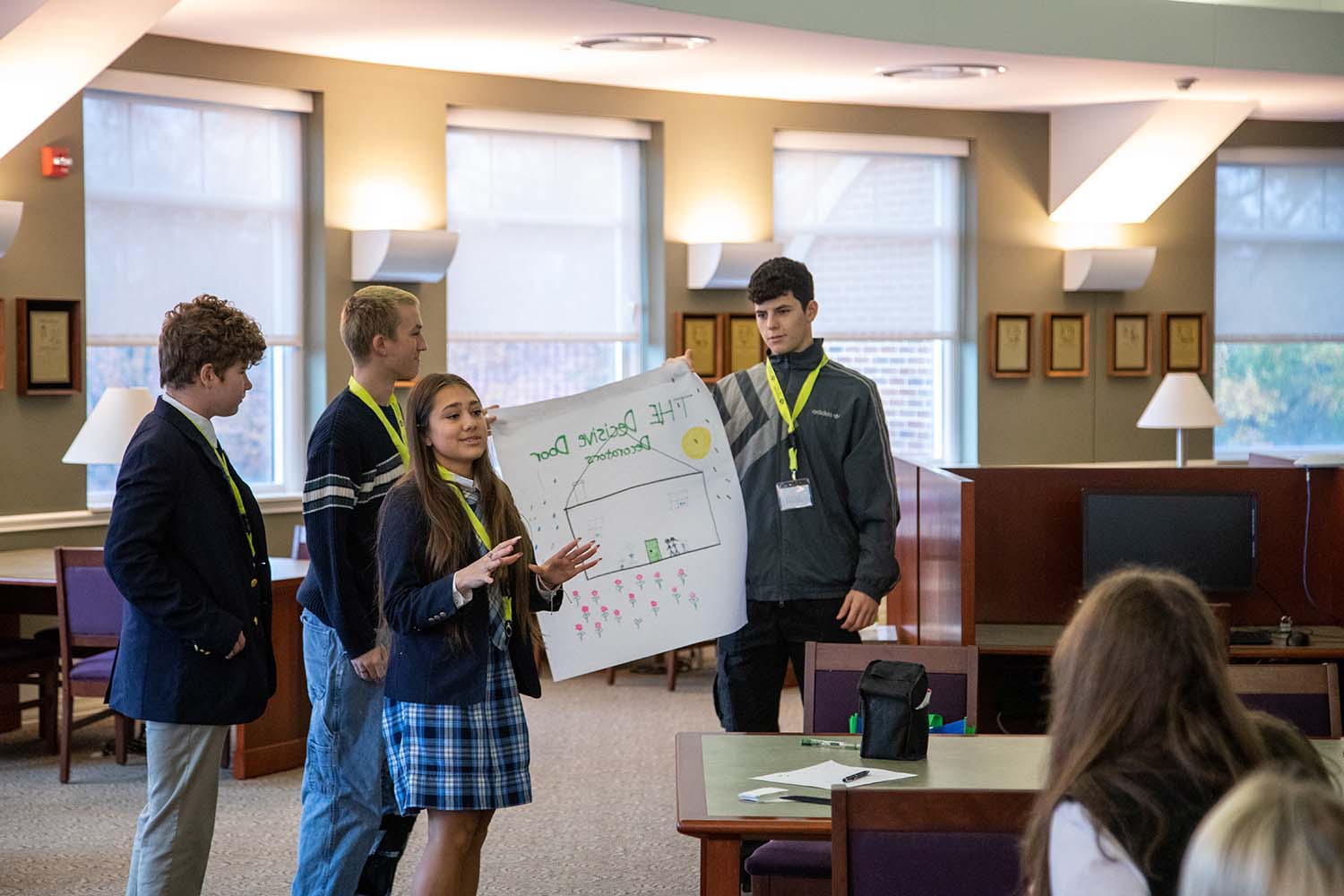 showing a poster at the BIG Workshop