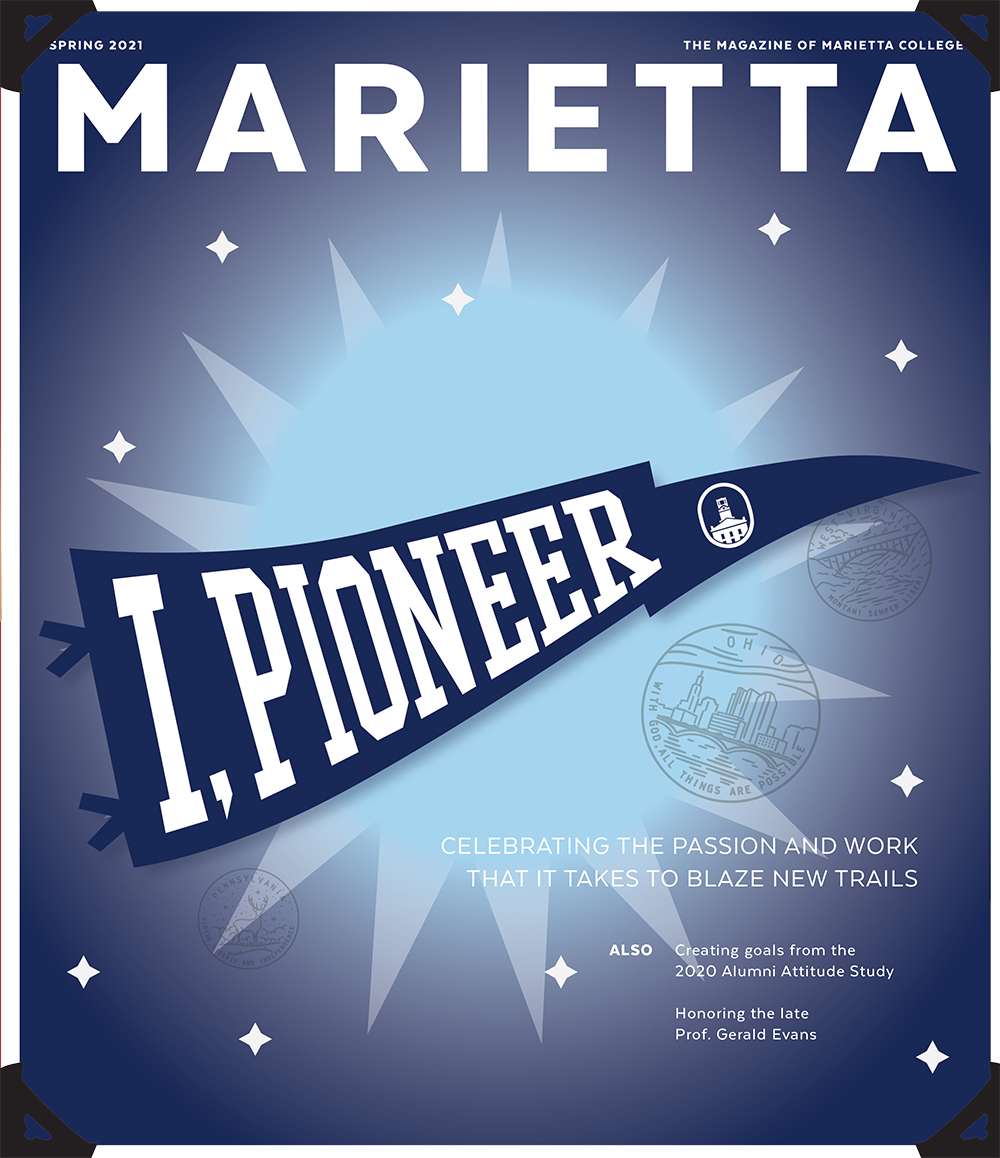 Winter 2020 Cover of the Marietta Magazine