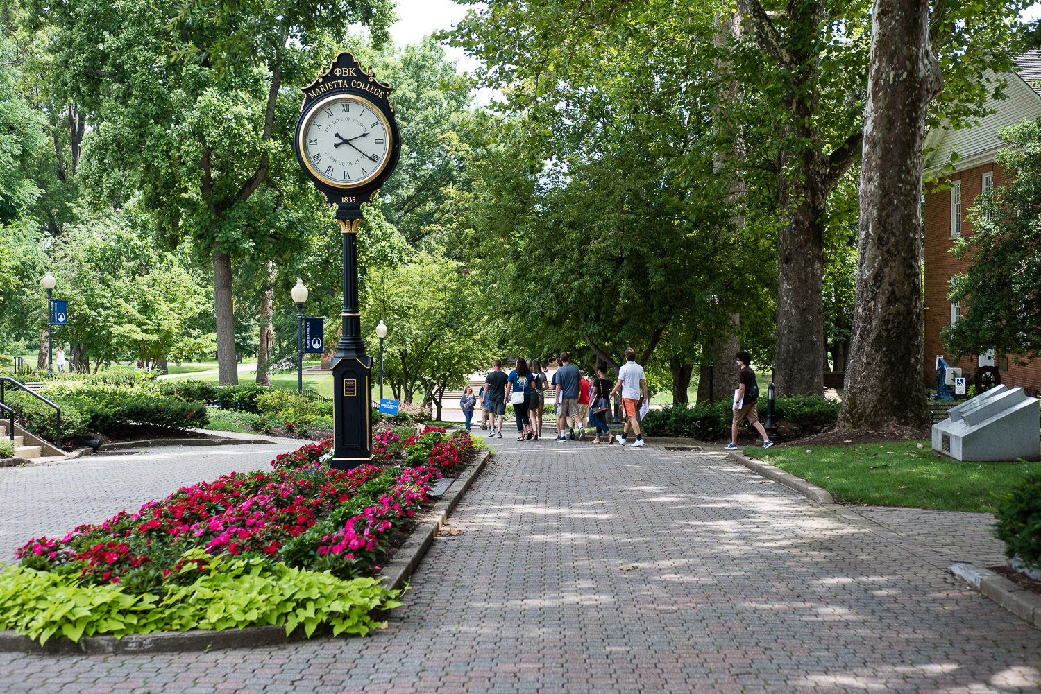 beauty shot of Marietta College campus