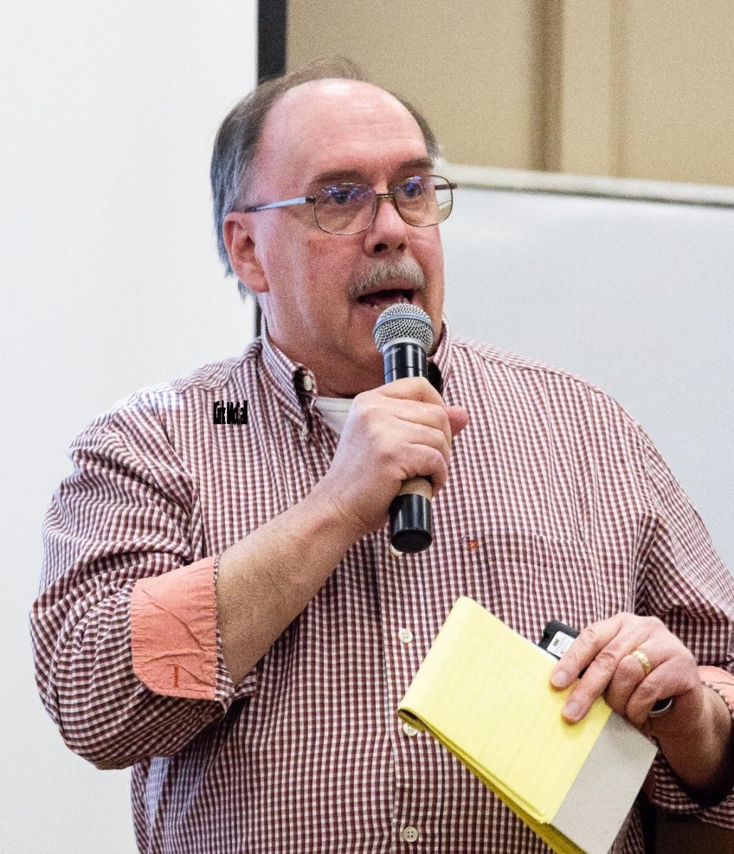 Kirk McCall speaking at Marietta College for PioPitch on November 8, 2018