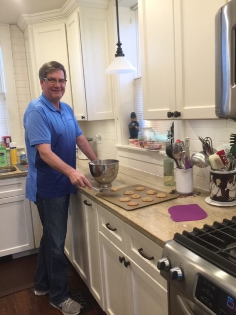Bill Ruud baking cookies