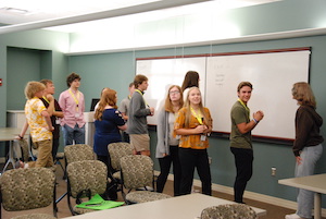 showing a poster at the BIG Workshop