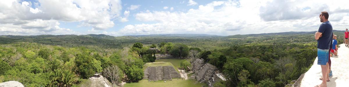 Marietta College student Garrett Legraen ’19 was among a group of three Marietta College students and three Marietta faculty members who explored Xunantunich, an ancient Mayan ruin in Belize