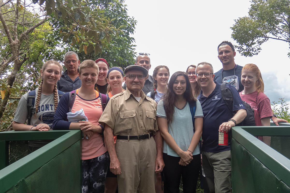 Students and faculty spent time in Monteverde, Costa Rica, learning about the Children’s Eternal Rainforest (Bosque Eterno de los Niños), one of Costa Rica’s largest private reserve, from one of the founders, Bob Law