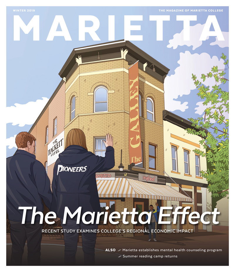 Winter 2019 Cover of the Marietta Magazine