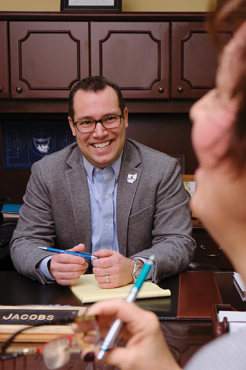 Portrait of Josh Jacobs the new Marietta College Vice President of Advancement