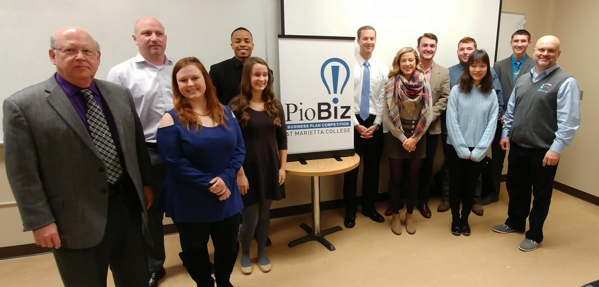 Marietta 2017-18 PioBiz Round 1 winners and Judges