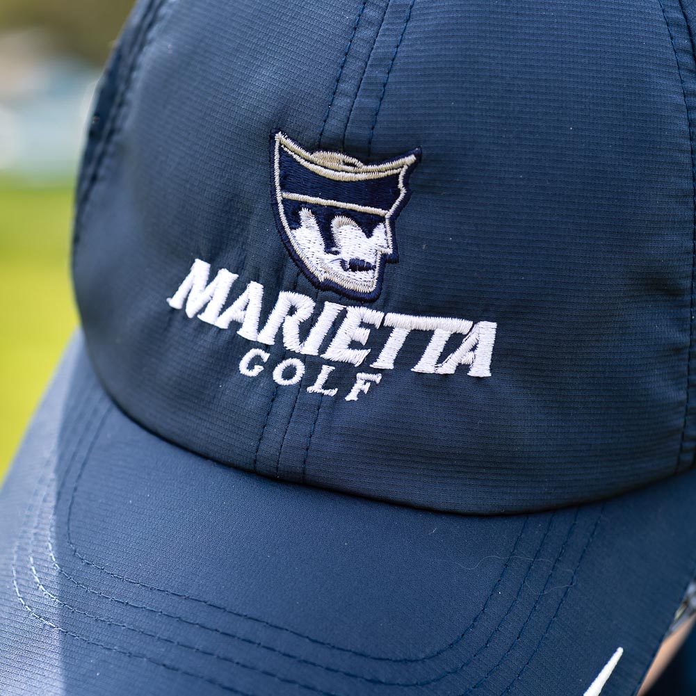 Marietta College Golf Hat Detail