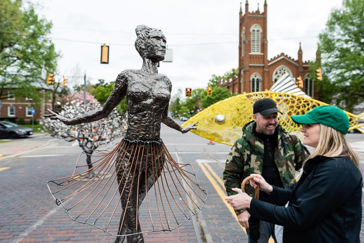 Brick Street Bash Art on display