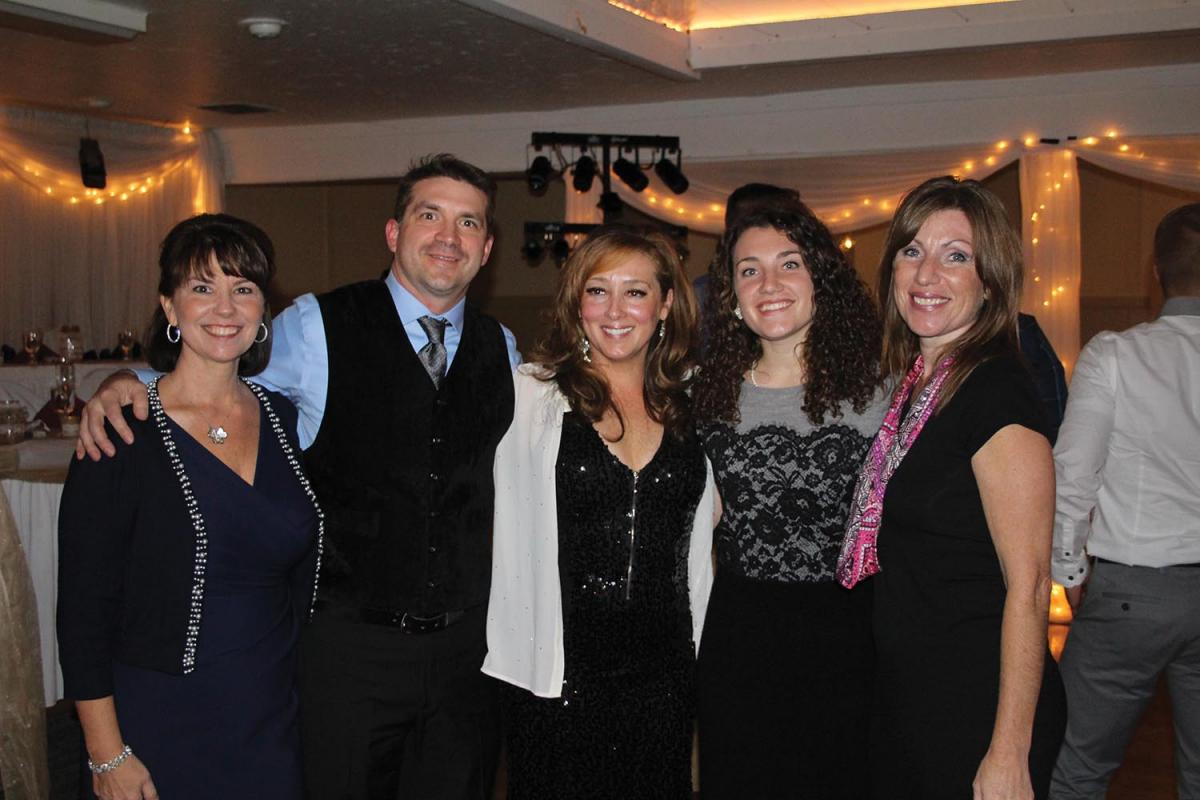 Generations of Marietta alumni celebrating together. (From left) Jodie Lazasz-Burnett ’90 (Alpha Xi Delta), Rick Lazasz ’93 (Alpha Sigma Phi), Colleen Kelley-Lazasz ’92 (Sigma Kappa), Quinci Jones ’20 (Sigma Kappa) and Diana Porter Jones ’92 (Sigma Kappa). Rick Lazasz and Colleen Kelley-Lazasz are celebrating their 25th wedding anniversary. Diana and Colleen have remained best friends for 30 years!