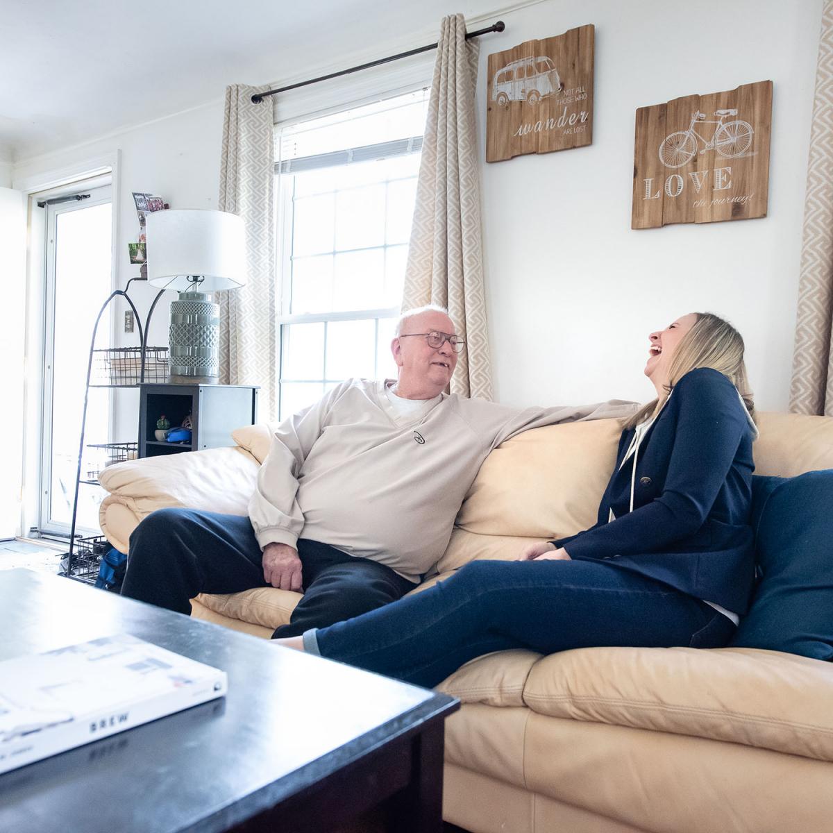 Hailee Stender '10 and her father