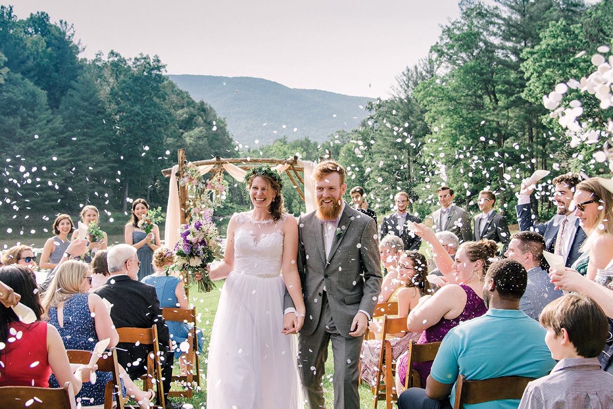 Nicole Holstein ’12 and Benjamin Keller ’14 were married on June 8, 2018, at Montfair Resort Farm in Crozet, Virginia