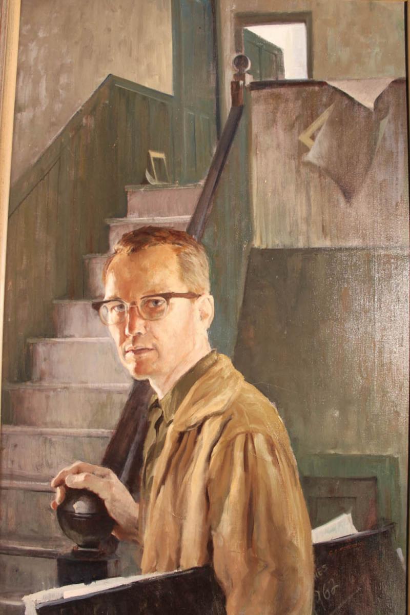 Painting of Chick Peterson '53