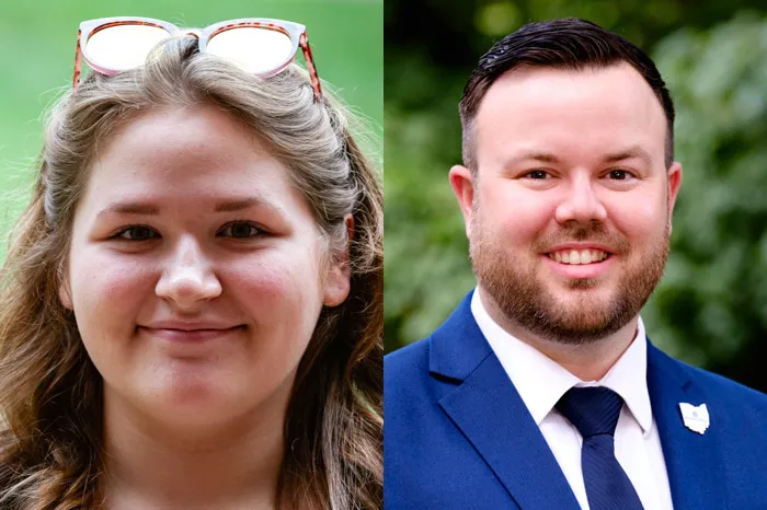 Headshots of Sam Rubadue and Cody Clemens