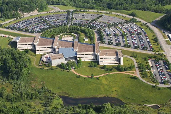 Aerial of FBI building
