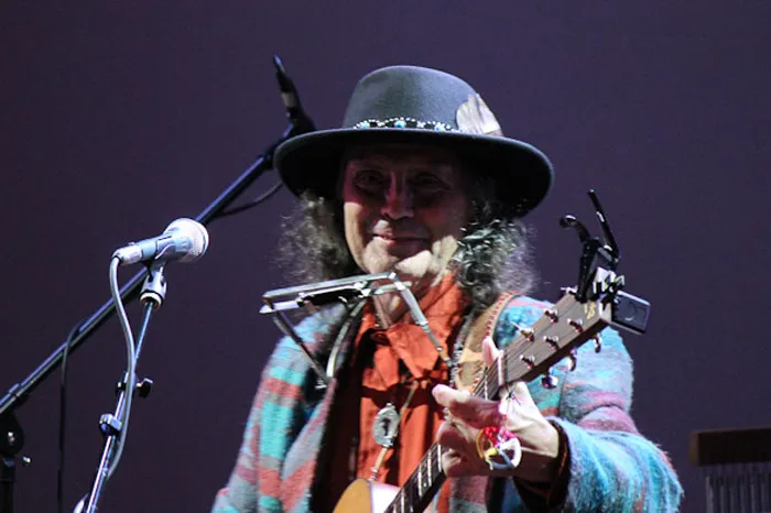 Steve Free performing on stage