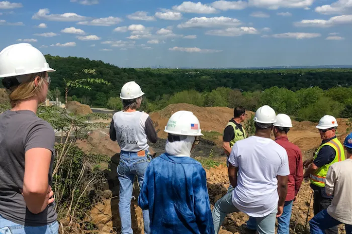 Land and Energy Management Students in the field
