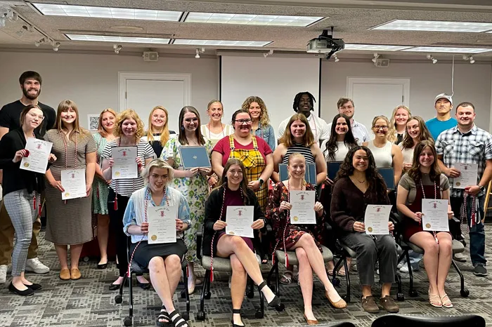 Group photo of inductees