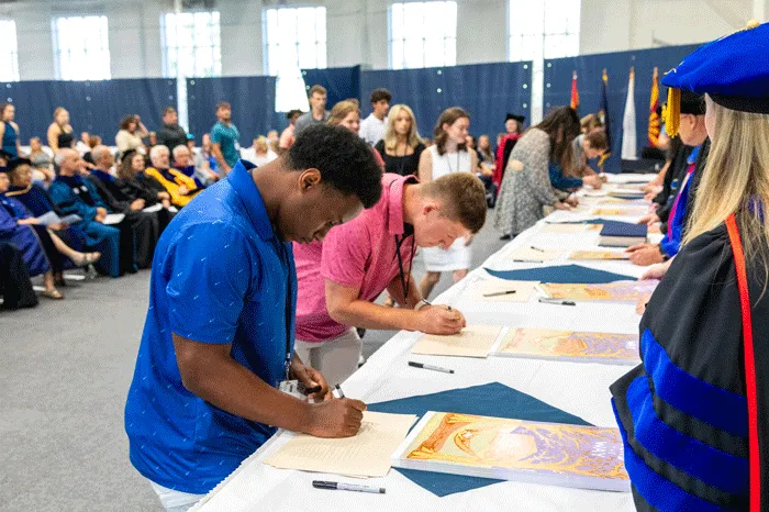 New students at Matriculation