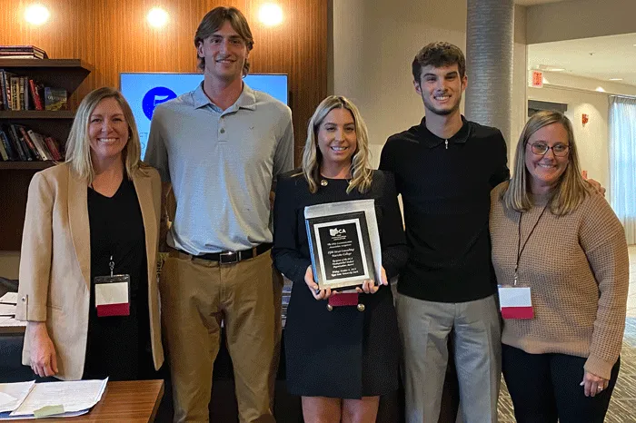 Students and faculty receiving OCA Award