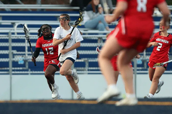 Women's lacrosse action