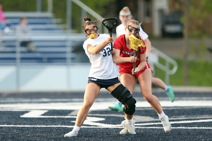 Women's lacrosse action