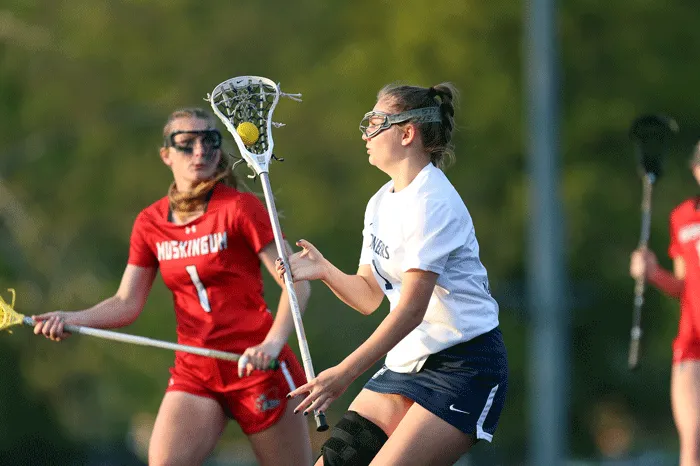 Women's lacrosse action