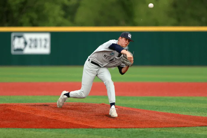 Pitching making a throw home