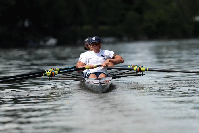 Rowing after a race