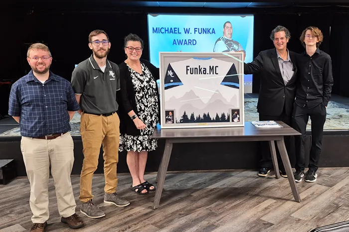 Coaches and parents honor Michael W. Funka