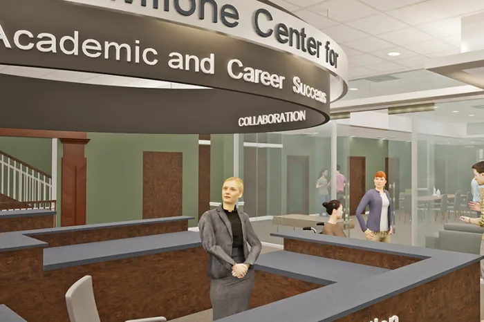 Rendering of the new Milone Center