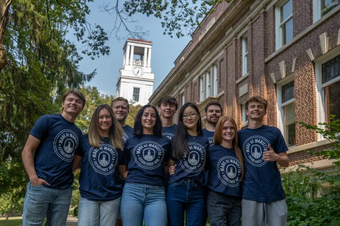 Students outside Irvine