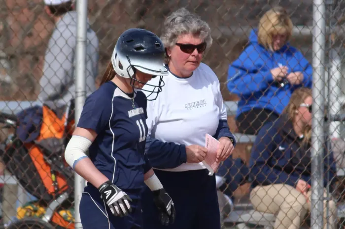 Jeanne Arbuckle and Softball Player