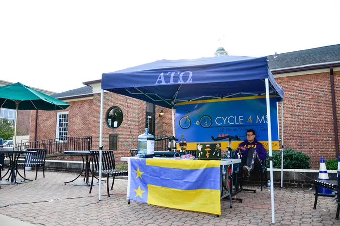 ATO member participating in Cycle4MS