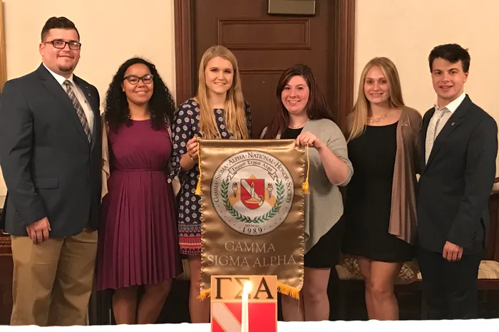 Students inducted into Gamma Sigma Alpha