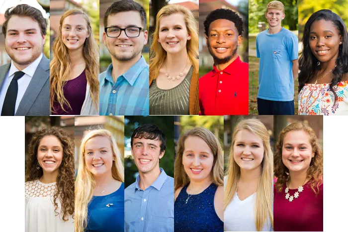 Collage of king and queen candidates