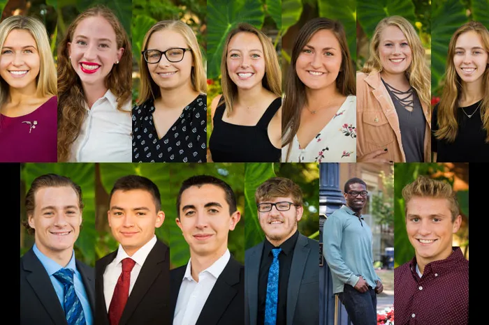 headshots of the 2019 homecoming court