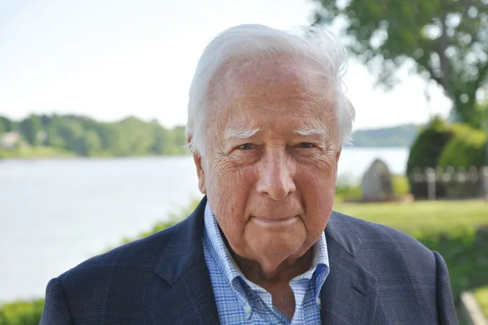 Author David McCullough by the Ohio River