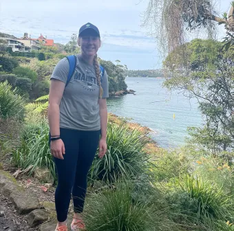 Megan McGriff ’23 on a study abroad trip to Australia