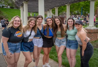 Marietta College students pose for a group photo during Doo Dah Day