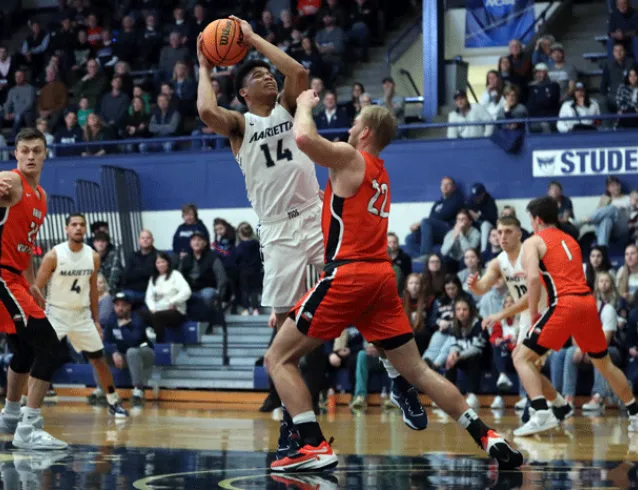 Player taking a tough shot